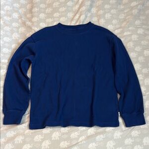 Blue Long Sleeve Crewneck Shirt-size 8